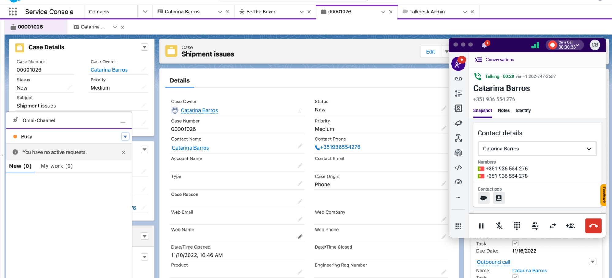 Talkdesk for Salesforce Omni-Channel Integration – Knowledge Base