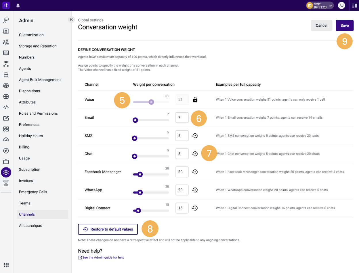 Talkdesk Digital Engagement: Cross-Channel Features for Administrators –  Knowledge Base