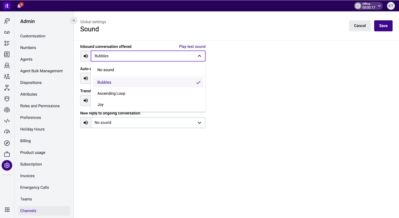 Talkdesk Digital Engagement: Cross-Channel Features for Administrators –  Knowledge Base