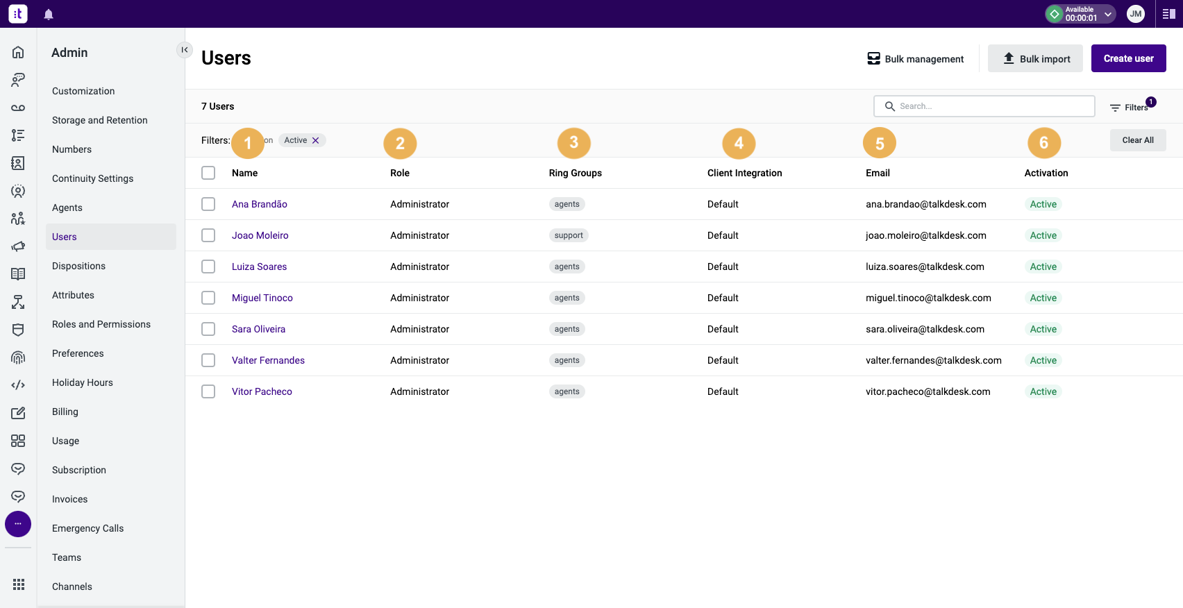 Talkdesk Users – Knowledge Base