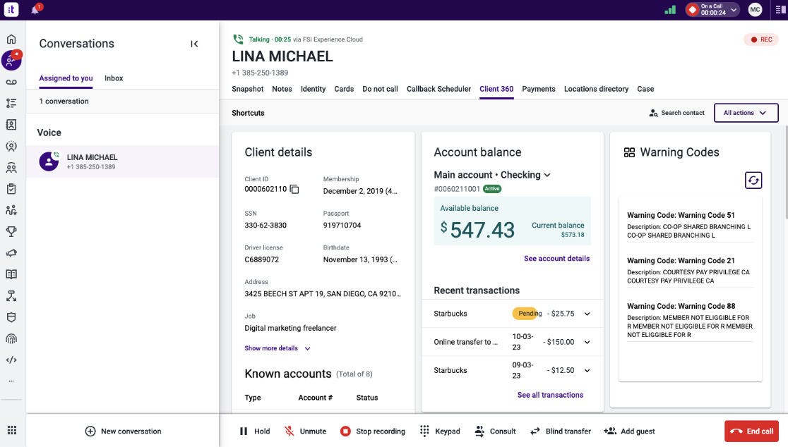 Using Banking Workspace – Knowledge Base