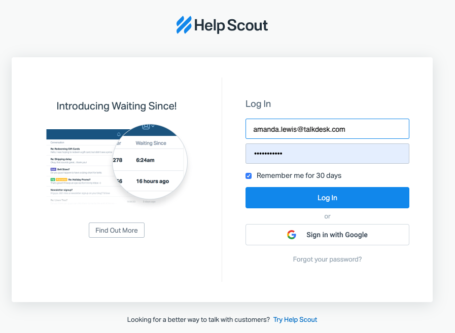 Log in to Help Scout - Help Scout Support