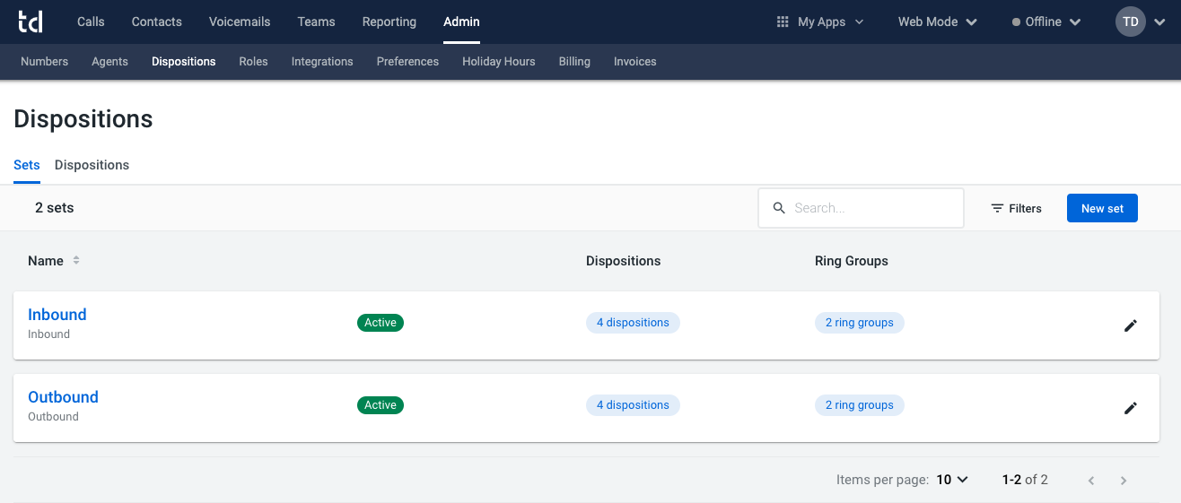 Dispositions – Knowledge Base