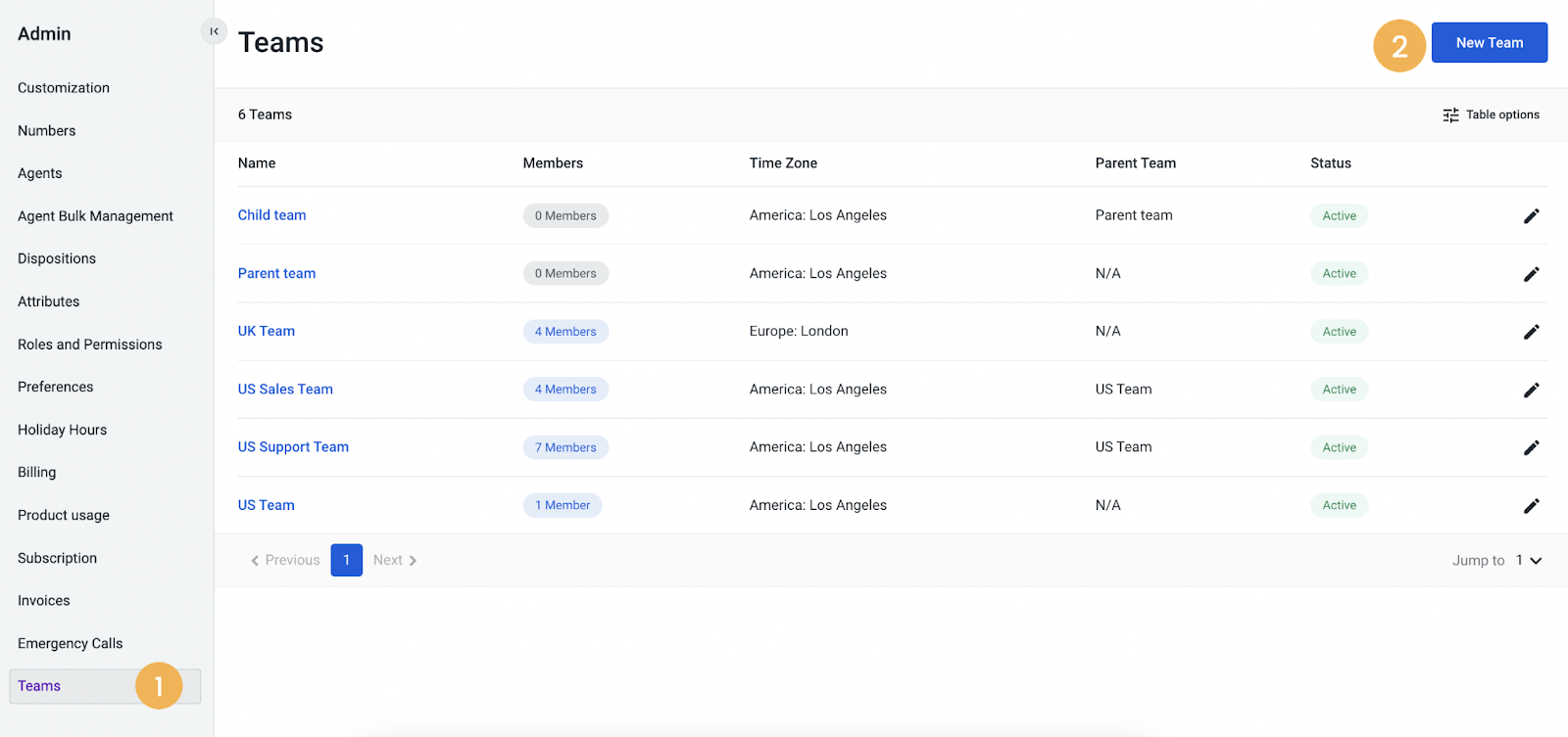 Teams Section Overview – Knowledge Base