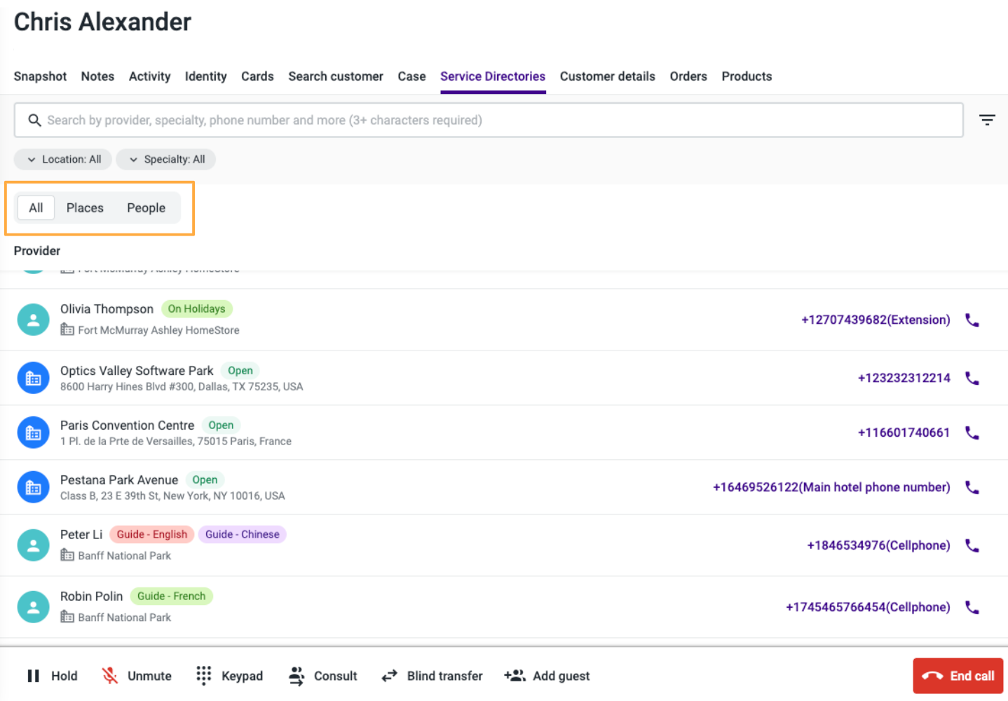 Service Directories – Knowledge Base