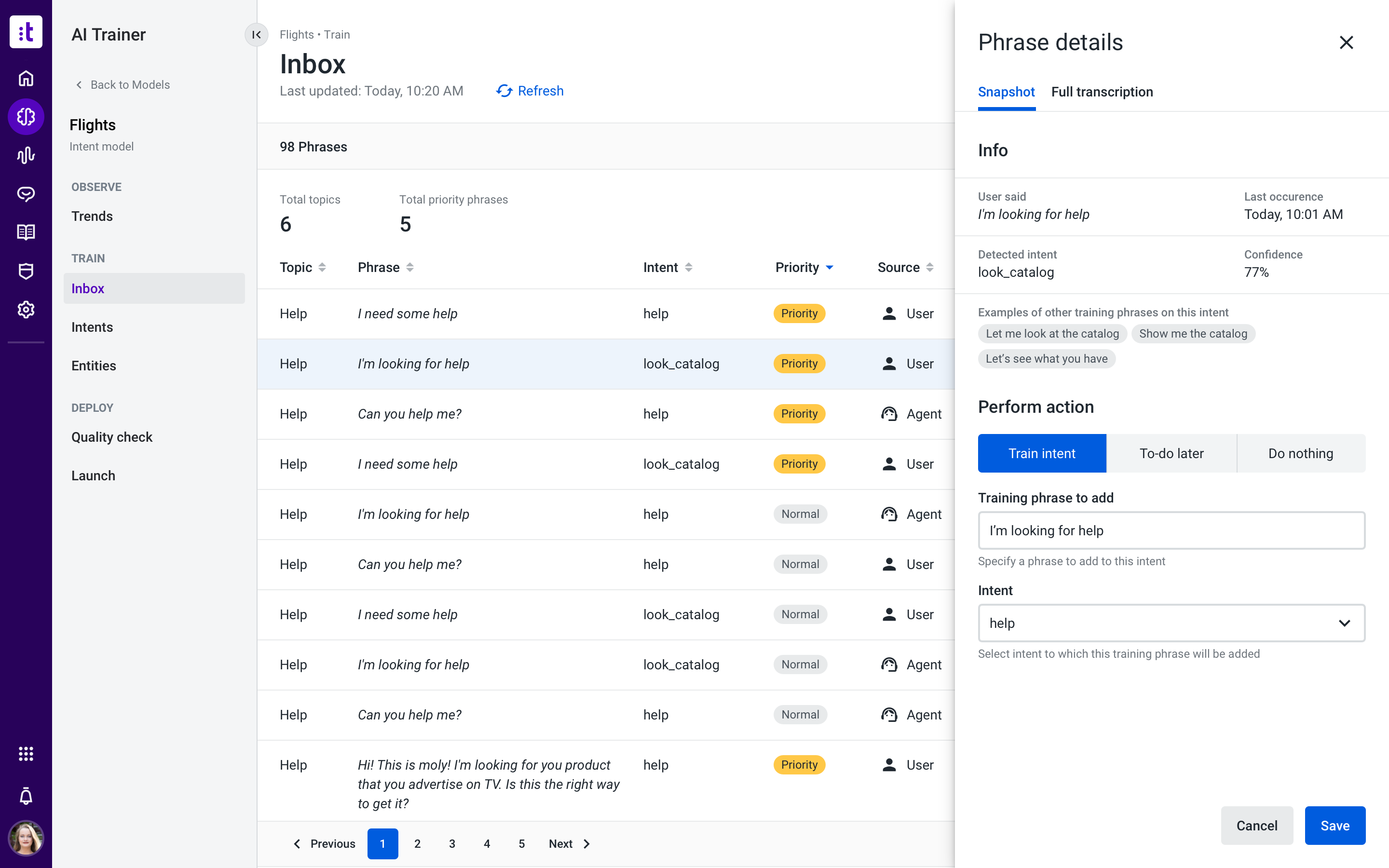 Getting Started with AI Trainer Talkdesk Support