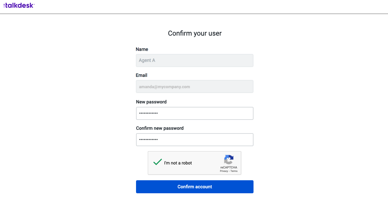 Confirming your Talkdesk Invitation – Knowledge Base