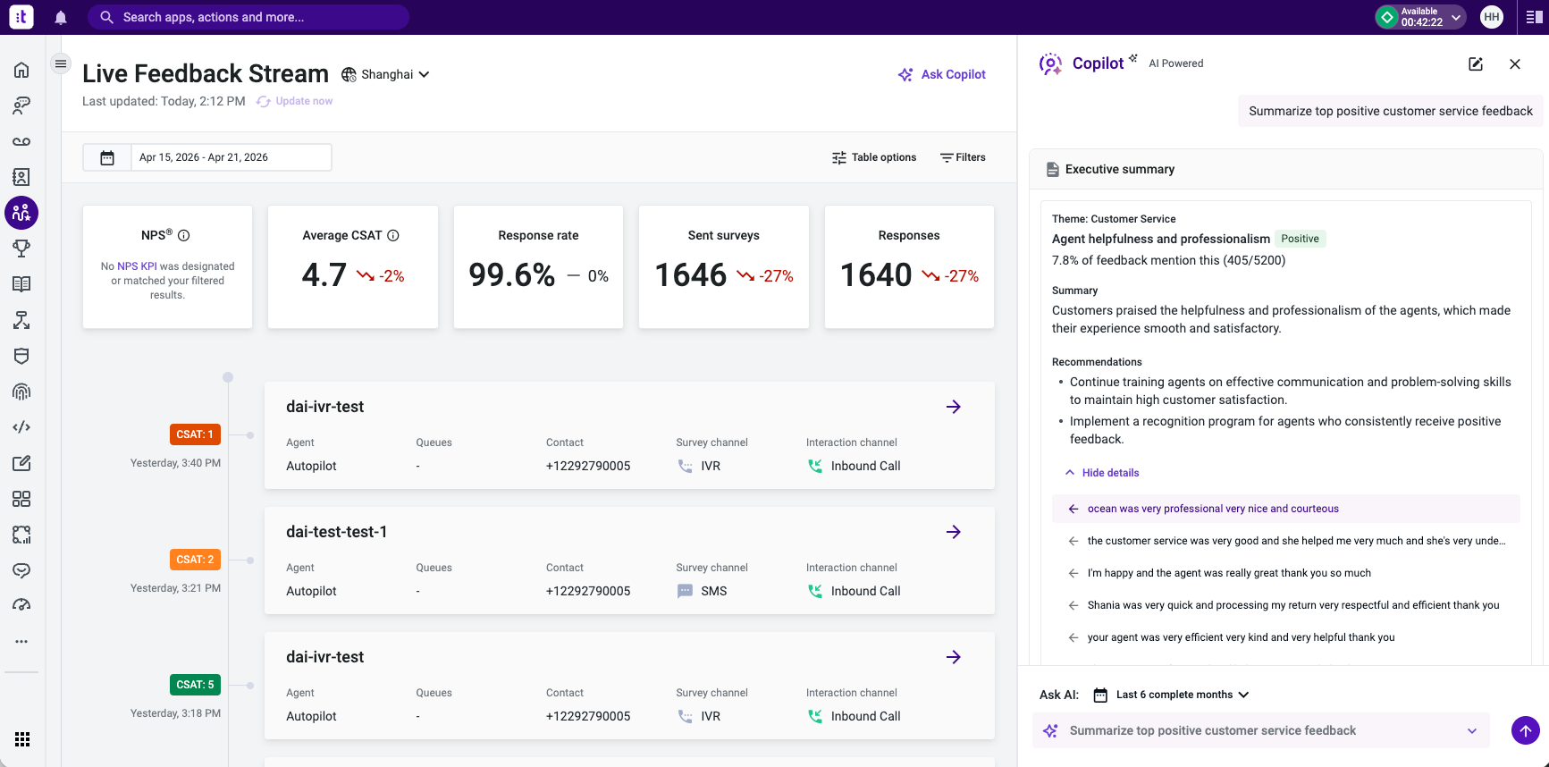 Release Notes | Talkdesk Feedback – Knowledge Base