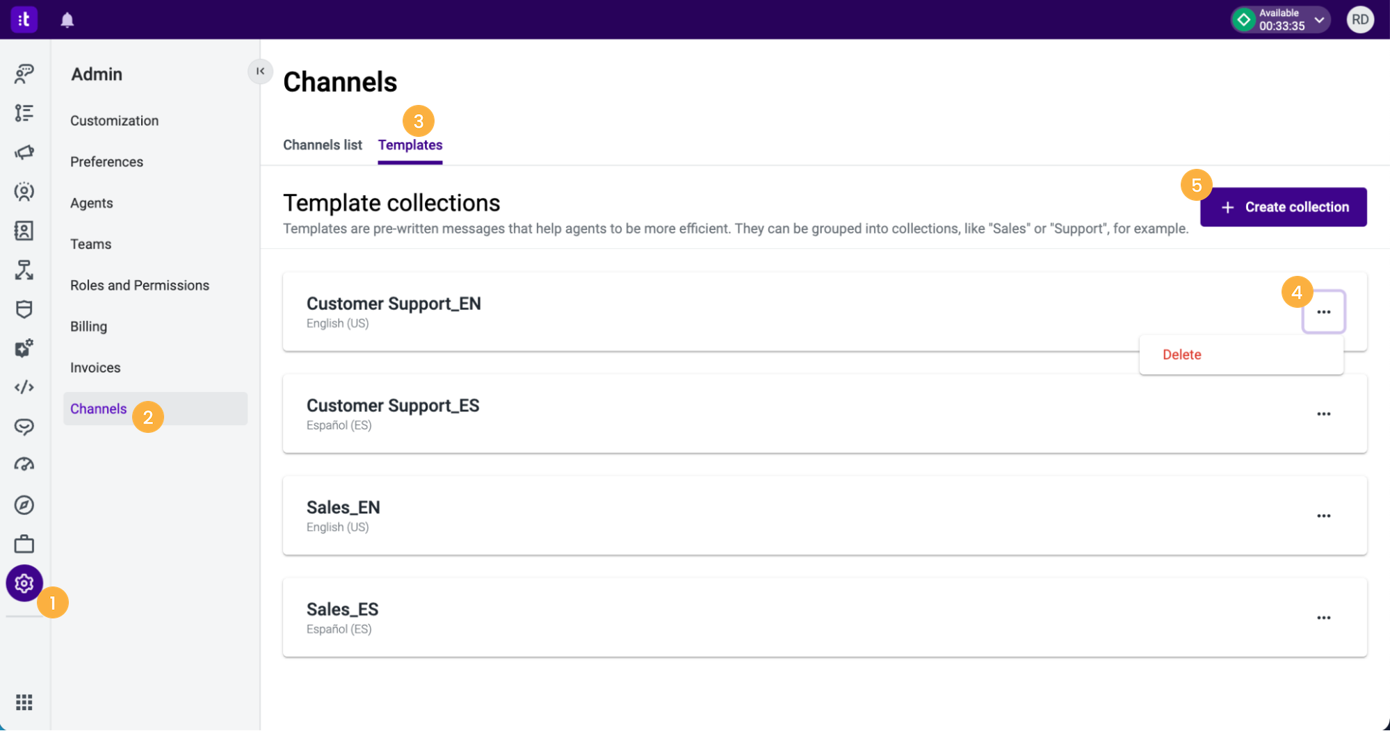 Talkdesk Digital Engagement: Cross-Channel Features for Administrators –  Knowledge Base