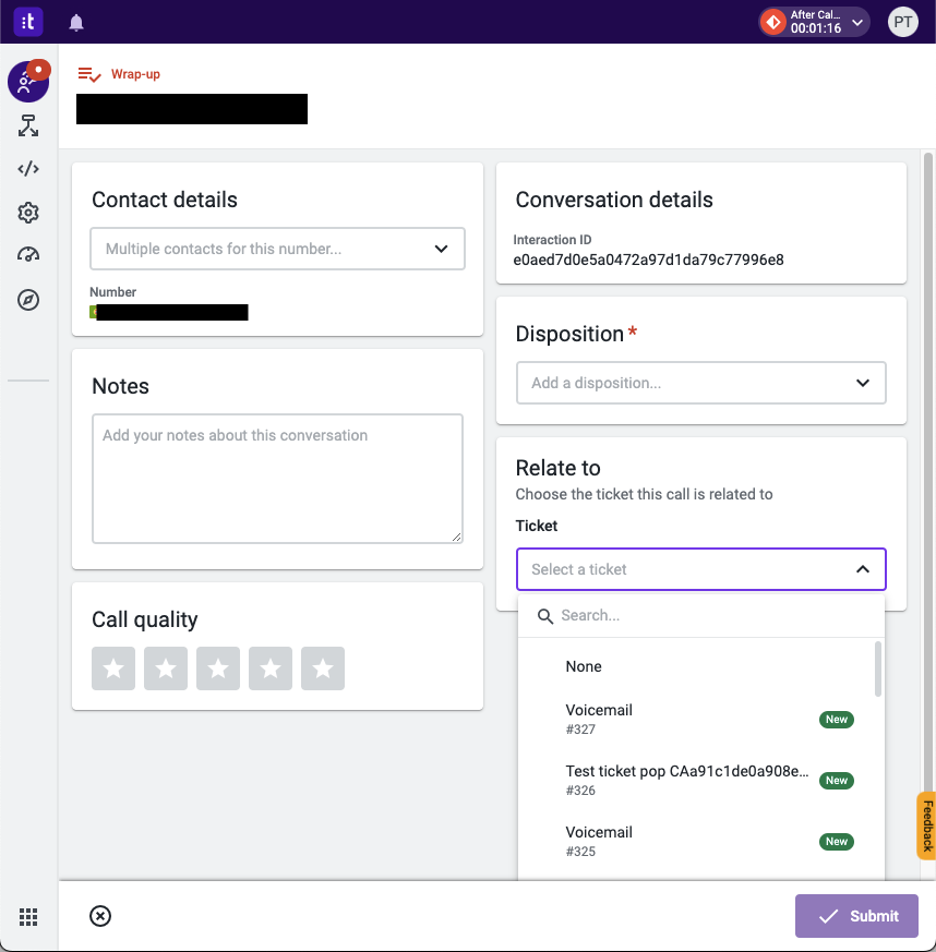 Using Relate To in Talkdesk Zendesk Connector (Conversations